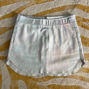 Karina Grimaldi holographic leather skirt